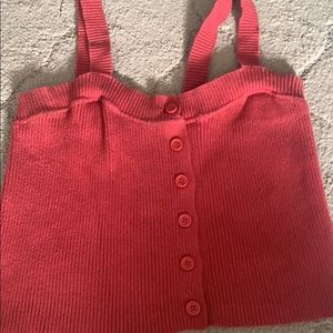 Brandy melville red crop top